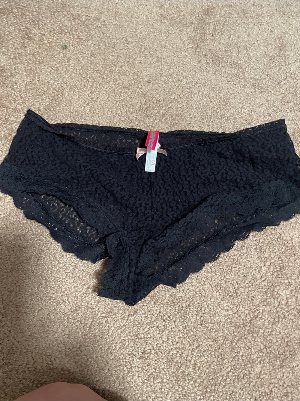 Black Lace Hipster Panty - Unknown Brand